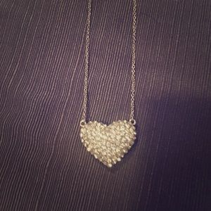 Anthropologie Shimmer Heart necklace